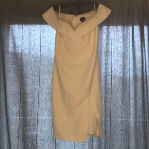 White off the shoulder dress